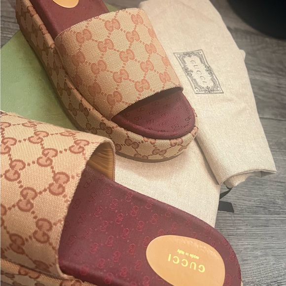 Authentic Brand New Never Worn Gucci Platform Sandals - Picture 11 of 15